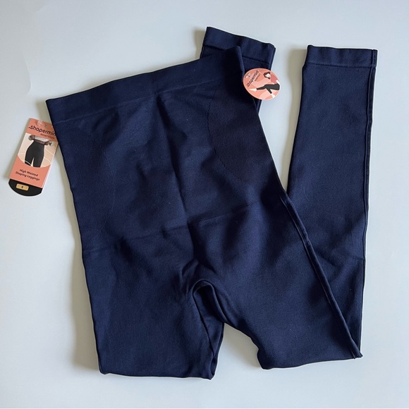 Shapermint High Waisted Shaping Leggings Small Navy Blue - Picture 2 of 5